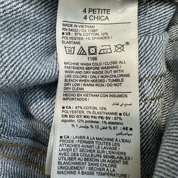 NWT Old Navy High-Waisted OG Loose Jeans Medium Wash Size 4Petite - Picture 9 of 14